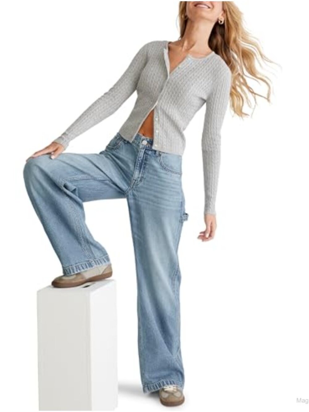 Women's Baggy Carpenter Jeans Wide Leg Low Rise Tencel Denim